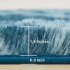 imageAndency Cream Soft Area Rugs for Living Room Bedroom 4x6 Fluffy Shaggy Bedside Rug NonSlip Large Shag Fuzzy Plush Carpets for Bedroom Kids Dorm Nursery Home Decor AestheticTiedyed Navy Blue