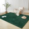 imageAndency Cream Soft Area Rugs for Living Room Bedroom 4x6 Fluffy Shaggy Bedside Rug NonSlip Large Shag Fuzzy Plush Carpets for Bedroom Kids Dorm Nursery Home Decor AestheticEmerald Green