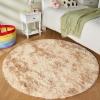 imageAndency Cream Soft Area Rugs for Living Room Bedroom 4x6 Fluffy Shaggy Bedside Rug NonSlip Large Shag Fuzzy Plush Carpets for Bedroom Kids Dorm Nursery Home Decor AestheticTiedyed Beige