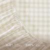 imageAndency Beige Full Size Cotton Gingham Sheets Set Soft Breathable 100 Washed Cotton Cream Plaid Ruffle Sheet for Full Size Bed 3 Pieces Classic Aesthetic Shabby Chic Farmhouse Room Decor Bedding02  Beige