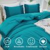 imageAndency Comforter King Size Set Khaki 3 Pieces Boho Tassel Lightweight Fluffy Bedding Comforters amp Sets Soft All Season Bed Set 104x90In Comforter amp 2 PillowcasesTurquoise