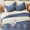 imageAndency Comforter King Size Set Khaki 3 Pieces Boho Tassel Lightweight Fluffy Bedding Comforters amp Sets Soft All Season Bed Set 104x90In Comforter amp 2 PillowcasesBluish Grey