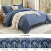 imageAndency Comforter King Size Set Khaki 3 Pieces Boho Tassel Lightweight Fluffy Bedding Comforters amp Sets Soft All Season Bed Set 104x90In Comforter amp 2 PillowcasesBluish Grey