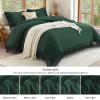 imageAndency Comforter King Size Set Khaki 3 Pieces Boho Tassel Lightweight Fluffy Bedding Comforters amp Sets Soft All Season Bed Set 104x90In Comforter amp 2 PillowcasesEmerald