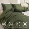 imageAndency Comforter King Size Set Khaki 3 Pieces Boho Tassel Lightweight Fluffy Bedding Comforters amp Sets Soft All Season Bed Set 104x90In Comforter amp 2 PillowcasesOlive Green