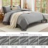 imageAndency Comforter King Size Set Khaki 3 Pieces Boho Tassel Lightweight Fluffy Bedding Comforters amp Sets Soft All Season Bed Set 104x90In Comforter amp 2 PillowcasesMedium Grey