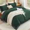 imageAndency Comforter King Size Set Khaki 3 Pieces Boho Tassel Lightweight Fluffy Bedding Comforters amp Sets Soft All Season Bed Set 104x90In Comforter amp 2 PillowcasesEmerald