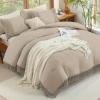 imageAndency Comforter King Size Set Khaki 3 Pieces Boho Tassel Lightweight Fluffy Bedding Comforters amp Sets Soft All Season Bed Set 104x90In Comforter amp 2 PillowcasesKhaki
