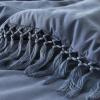 imageAndency Comforter King Size Set Khaki 3 Pieces Boho Tassel Lightweight Fluffy Bedding Comforters amp Sets Soft All Season Bed Set 104x90In Comforter amp 2 PillowcasesBluish Grey