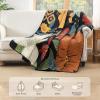 imageAndency Floral Boho Quilt King Size Bedding Set Brown Black 3 Pieces Farmhouse Flower Botanical Summer Bedspreads with 2 Shams Soft Reversible Lightweight Polyester Coverlet Set 106x96Floral Noir