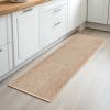 imageAndency Boho Runner Rug Machine Washable Kitchen Rugs Rubber Backed Braided Mats for Entryways Hallways Laundry Areas and Bedrooms 20 x 70 TanBrown