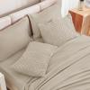 imageAndency King Size Comforter Set 7 Pieces Ivory  Bed in a Bag King Boho Lightweight Fluffy Tufted Bedding Sets with Quilt Comforter Sheets Pillowcases amp ShamsOatmeal