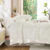 imageAndency King Size Comforter Set 7 Pieces Ivory  Bed in a Bag King Boho Lightweight Fluffy Tufted Bedding Sets with Quilt Comforter Sheets Pillowcases amp ShamsIvory