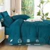 imageAndency King Size Comforter Set 7 Pieces Ivory  Bed in a Bag King Boho Lightweight Fluffy Tufted Bedding Sets with Quilt Comforter Sheets Pillowcases amp ShamsTeal