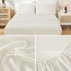 imageAndency King Size Comforter Set 7 Pieces Ivory  Bed in a Bag King Boho Lightweight Fluffy Tufted Bedding Sets with Quilt Comforter Sheets Pillowcases amp ShamsIvory