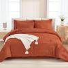 imageAndency King Size Comforter Set 7 Pieces Ivory  Bed in a Bag King Boho Lightweight Fluffy Tufted Bedding Sets with Quilt Comforter Sheets Pillowcases amp ShamsBurnt Orange