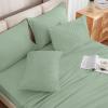 imageAndency King Size Comforter Set 7 Pieces Ivory  Bed in a Bag King Boho Lightweight Fluffy Tufted Bedding Sets with Quilt Comforter Sheets Pillowcases amp ShamsSage Green