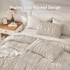 imageAndency Ruched Full Size Comforter Sets Linen 7 Pieces Ruffle Bed Set in a Bag Shabby Chic Pleat Bedding Set with Comforter Sheets Pillowcase amp Sham Lightweight Soft All SeasonPink