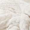 image:imageAndency Fluffy Comforter Set Queen Size Black Sherpa Fleece Super Soft Warm Bedding for Winter Luxury Boho Jacquard Thick Fuzzy Plush Bed Set 3 Pieces1 Shaggy Comforter 2 PillowcasesWhite