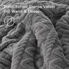 image:imageAndency Fluffy Comforter Set Queen Size Black Sherpa Fleece Super Soft Warm Bedding for Winter Luxury Boho Jacquard Thick Fuzzy Plush Bed Set 3 Pieces1 Shaggy Comforter 2 PillowcasesGrey