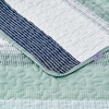 image:imageAndency King Size Sage Green Quilt Set Soft Lightweight Striped Patchwork Coverlet Bedding Set All Season Quilted Bedspread with 2 Pillow Shams