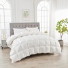image:imageAndency Queen Size Feather and Down Fiber Comforter Insert All Season Fluffy Soft Cotton Duvet Insert Hotel Luxury Bedding for Bedroom White 90x90 Inch