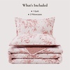 image:imageAndency Quilt Queen Size Sage Green Flower Bedspread Queen Size 3 Pieces Soft Bedding Set Lightweight Coverlet Set for All Season with 2 Pillowcases 96x90Misty Pink