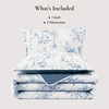 image:imageAndency Quilt Queen Size Sage Green Flower Bedspread Queen Size 3 Pieces Soft Bedding Set Lightweight Coverlet Set for All Season with 2 Pillowcases 96x90White  Blue
