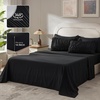 image:imageAndency Ruched Queen Comforter Set Beige 7 Pieces Ruffle Bed in a Bag Shabby Chic Pleat Bedding Set with Comforter Sheets Pillowcase amp Sham Lightweight Soft All SeasonBlack