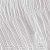 image:imageAndency Ruched Queen Comforter Set Beige 7 Pieces Ruffle Bed in a Bag Shabby Chic Pleat Bedding Set with Comforter Sheets Pillowcase amp Sham Lightweight Soft All SeasonWhite