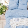 image:imageAndency Oversized King Comforter Set with Sheets 128x120 Terracotta  7 Pieces Bed in a Bag Boho Soft Lightweight Bedding Sets Tassel Bed Set with Comforter Sheets Pillowcases amp Shams15  Light Blue