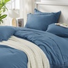 image:imageAndency Oversized King Comforter Set with Sheets 128x120 Terracotta  7 Pieces Bed in a Bag Boho Soft Lightweight Bedding Sets Tassel Bed Set with Comforter Sheets Pillowcases amp Shams19  Sea Blue
