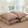 image:imageAndency Oversized King Comforter Set with Sheets 128x120 Terracotta  7 Pieces Bed in a Bag Boho Soft Lightweight Bedding Sets Tassel Bed Set with Comforter Sheets Pillowcases amp Shams08  Taupe