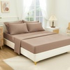 image:imageAndency Oversized King Comforter Set with Sheets 128x120 Terracotta  7 Pieces Bed in a Bag Boho Soft Lightweight Bedding Sets Tassel Bed Set with Comforter Sheets Pillowcases amp Shams08  Taupe