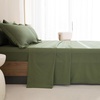 image:imageAndency Oversized King Comforter Set with Sheets 128x120 Terracotta  7 Pieces Bed in a Bag Boho Soft Lightweight Bedding Sets Tassel Bed Set with Comforter Sheets Pillowcases amp Shams03  Olive Green