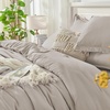 image:imageAndency Oversized King Comforter Set with Sheets 128x120 Terracotta  7 Pieces Bed in a Bag Boho Soft Lightweight Bedding Sets Tassel Bed Set with Comforter Sheets Pillowcases amp Shams22  Heather Grey