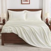 image:imageAndency Oversized King Comforter Set with Sheets 128x120 Terracotta  7 Pieces Bed in a Bag Boho Soft Lightweight Bedding Sets Tassel Bed Set with Comforter Sheets Pillowcases amp Shams14  Ivory