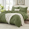 image:imageAndency Oversized King Comforter Set with Sheets 128x120 Terracotta  7 Pieces Bed in a Bag Boho Soft Lightweight Bedding Sets Tassel Bed Set with Comforter Sheets Pillowcases amp Shams03  Olive Green