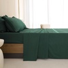 image:imageAndency Oversized King Comforter Set with Sheets 128x120 Terracotta  7 Pieces Bed in a Bag Boho Soft Lightweight Bedding Sets Tassel Bed Set with Comforter Sheets Pillowcases amp Shams04  Emerald