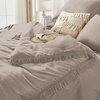 image:imageAndency Oversized King Comforter Set with Sheets 128x120 Terracotta  7 Pieces Bed in a Bag Boho Soft Lightweight Bedding Sets Tassel Bed Set with Comforter Sheets Pillowcases amp Shams21  Khaki