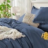 image:imageAndency Oversized King Comforter Set with Sheets 128x120 Terracotta  7 Pieces Bed in a Bag Boho Soft Lightweight Bedding Sets Tassel Bed Set with Comforter Sheets Pillowcases amp Shams17  Bluish Grey