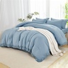 image:imageAndency Oversized King Comforter Set with Sheets 128x120 Terracotta  7 Pieces Bed in a Bag Boho Soft Lightweight Bedding Sets Tassel Bed Set with Comforter Sheets Pillowcases amp Shams09  Grayish Blue