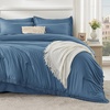 image:imageAndency Oversized King Comforter Set with Sheets 128x120 Terracotta  7 Pieces Bed in a Bag Boho Soft Lightweight Bedding Sets Tassel Bed Set with Comforter Sheets Pillowcases amp Shams19  Sea Blue