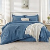 image:imageAndency Oversized King Comforter Set with Sheets 128x120 Terracotta  7 Pieces Bed in a Bag Boho Soft Lightweight Bedding Sets Tassel Bed Set with Comforter Sheets Pillowcases amp Shams19  Sea Blue