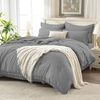 image:imageAndency Oversized King Comforter Set with Sheets 128x120 Terracotta  7 Pieces Bed in a Bag Boho Soft Lightweight Bedding Sets Tassel Bed Set with Comforter Sheets Pillowcases amp Shams20  Medium Grey