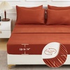 image:imageAndency Oversized King Comforter Set with Sheets 128x120 Terracotta  7 Pieces Bed in a Bag Boho Soft Lightweight Bedding Sets Tassel Bed Set with Comforter Sheets Pillowcases amp Shams02  Burnt Orange