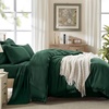 image:imageAndency Oversized King Comforter Set with Sheets 128x120 Terracotta  7 Pieces Bed in a Bag Boho Soft Lightweight Bedding Sets Tassel Bed Set with Comforter Sheets Pillowcases amp Shams04  Emerald