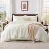 image:imageAndency Oversized King Comforter Set with Sheets 128x120 Terracotta  7 Pieces Bed in a Bag Boho Soft Lightweight Bedding Sets Tassel Bed Set with Comforter Sheets Pillowcases amp Shams14  Ivory