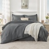 image:imageAndency Oversized King Comforter Set with Sheets 128x120 Terracotta  7 Pieces Bed in a Bag Boho Soft Lightweight Bedding Sets Tassel Bed Set with Comforter Sheets Pillowcases amp Shams12  Dark Grey