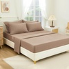 image:imageAndency Oversized King Comforter Set with Sheets 128x120 Terracotta  7 Pieces Bed in a Bag Boho Soft Lightweight Bedding Sets Tassel Bed Set with Comforter Sheets Pillowcases amp Shams08  Taupe